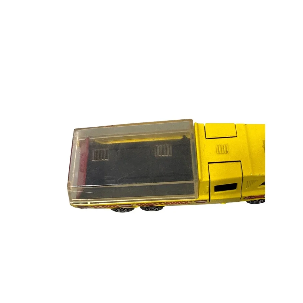 VTG 1972 Matchbox Super Kings K-7 Racing Car Transporter Yellow Lesney England